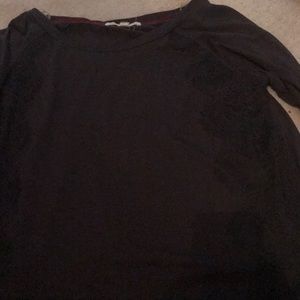 Long Sleeve Top w/ Lace design down sides